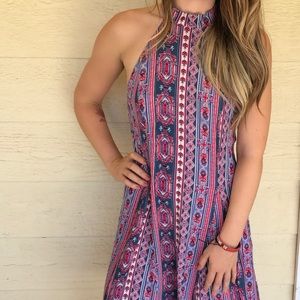 High neck dress